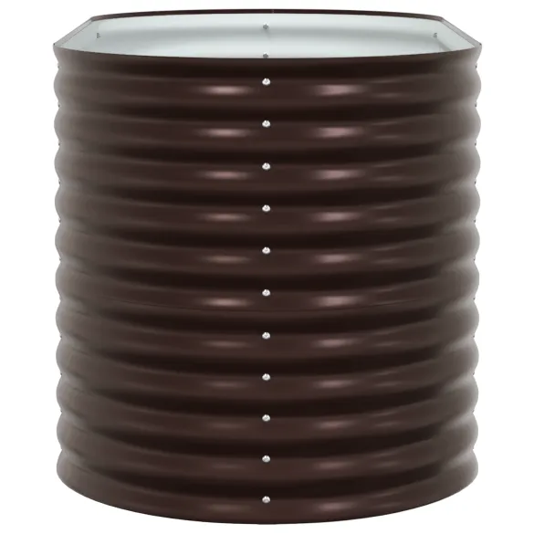 Pat Ridicat Grădină Oțel Galvanizat 160x80 cm - Maro