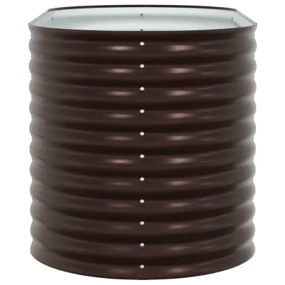 Pat Ridicat Grădină Oțel Galvanizat 160x80 cm - Maro