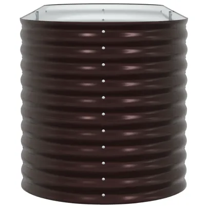 Pat Ridicat Grădină Oval 240x80 cm - Oțel Rezistent