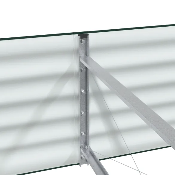 Pat Ridicat Grădină Oțel Galvanizat 240x80 cm - Verde