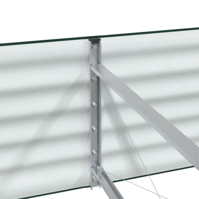 Pat Ridicat Grădină Oțel Galvanizat 240x80 cm - Verde