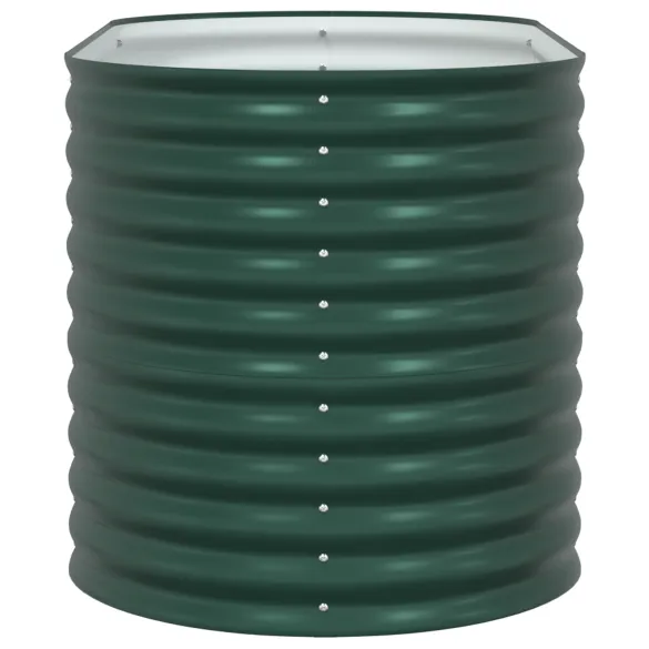 Pat Ridicat Grădină Oțel Galvanizat Verde | vidaXL