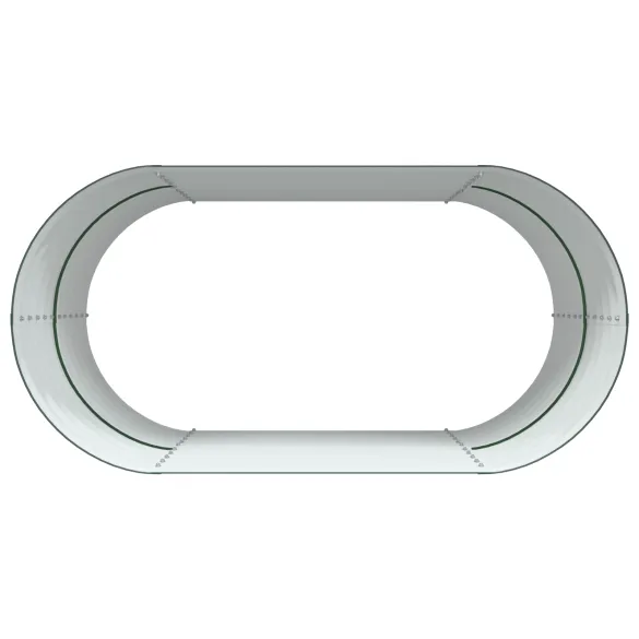 Pat Ridicat Grădină Oțel Galvanizat Verde | vidaXL