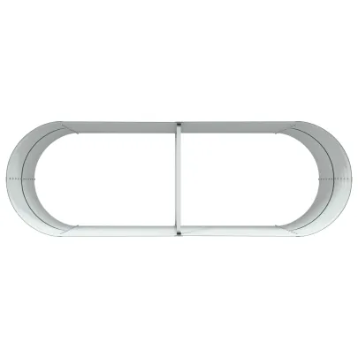 Pat Ridicat Grădină Verde 240x80 cm - Oțel Galvanizat