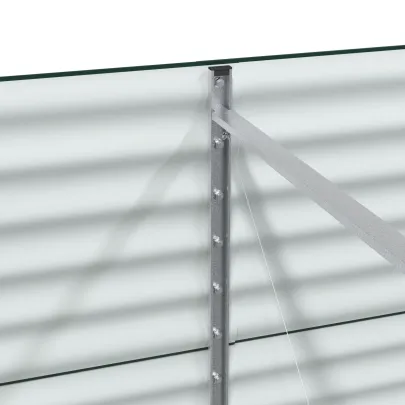 Pat Ridicat Grădină Verde 240x80 cm - Oțel Galvanizat