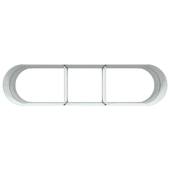 Bazin Ridicat Grădină Oțel Galvanizat Verde 320x80x81 cm