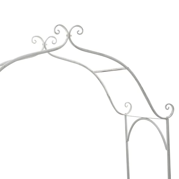 Bancă Albă Metalică Grădină Balcon | Decorative 250kg