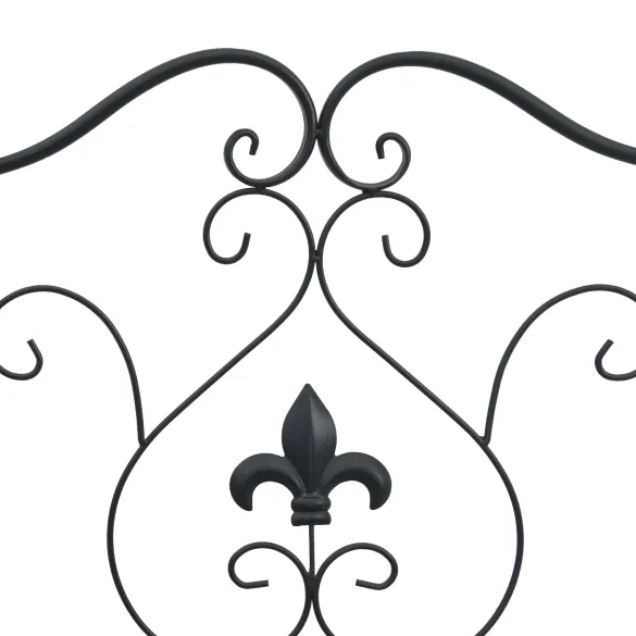 Bancă de Exterior Neagră Metalică | Rezistentă și Elegantă