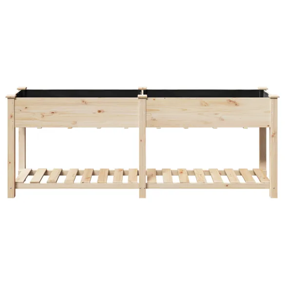 Jardiniță cu Raft din Lemn Masiv | Livrare Gratuită