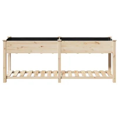 Jardiniță cu Raft din Lemn Masiv | Livrare Gratuită