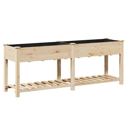 Jardiniță cu Raft din Lemn Masiv | Livrare Gratuită