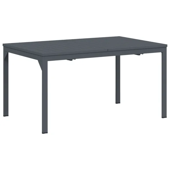Set Mobilier Grădină Oțel Anthracit - Masă Extensibilă 8 Scaune