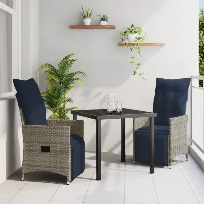 Set Masă Grădină Modernă cu Perne - Livrare Gratuită