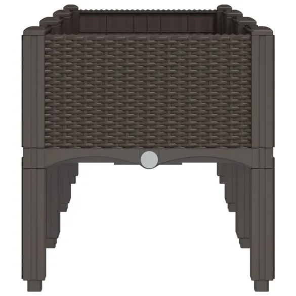 Jardinieră Grădină cu Picioare - Maro - 120x40x42 cm