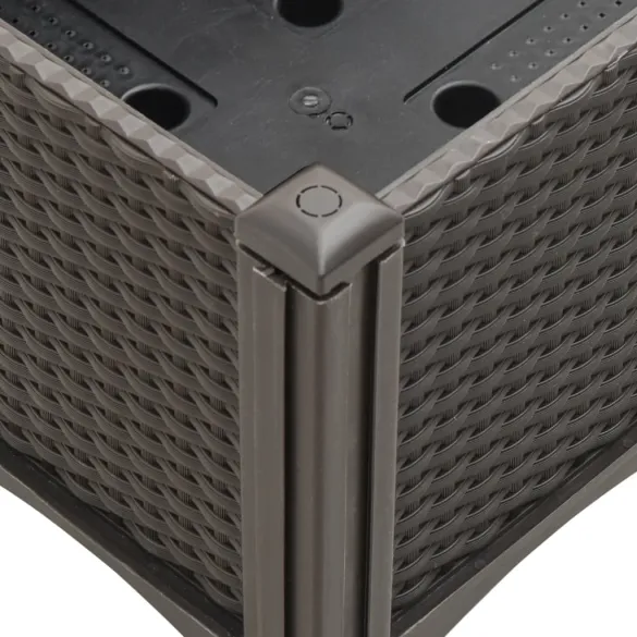 Jardinieră Grădină cu Picioare - Maro - 160x40x42 cm