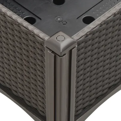 Jardinieră Grădină cu Picioare - Maro - 160x40x42 cm