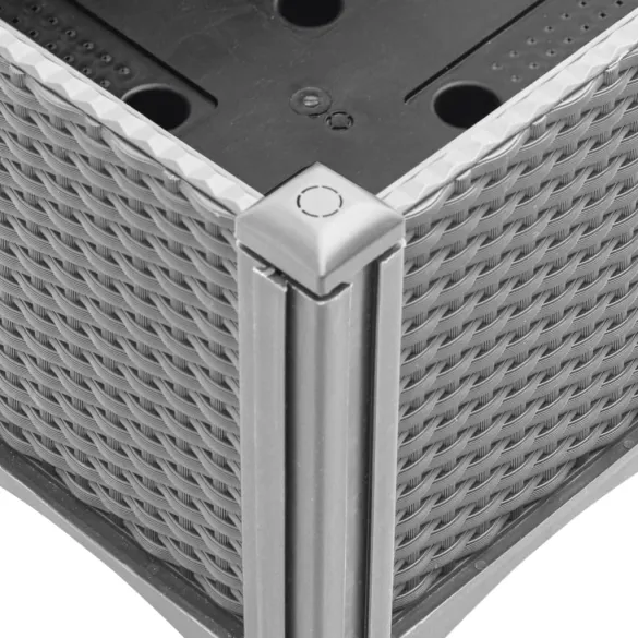 Jardinieră Grădină cu Picioare, 160x120x42 cm - Gri Deschis