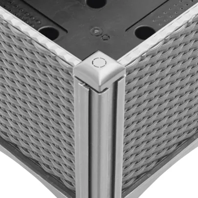 Jardinieră Grădină cu Picioare, 160x120x42 cm - Gri Deschis