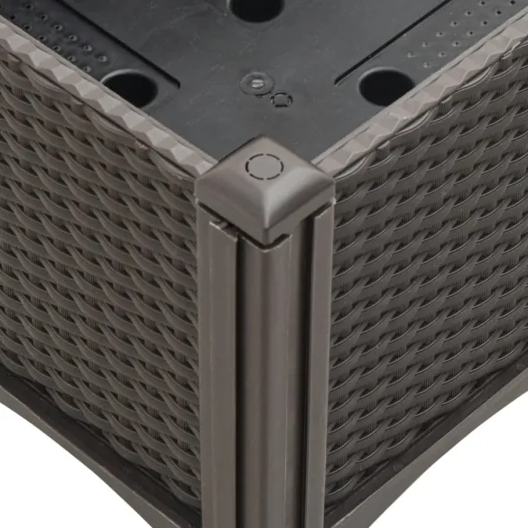 Jardinieră grădină cu picioare - Maro - 160x120x42 cm