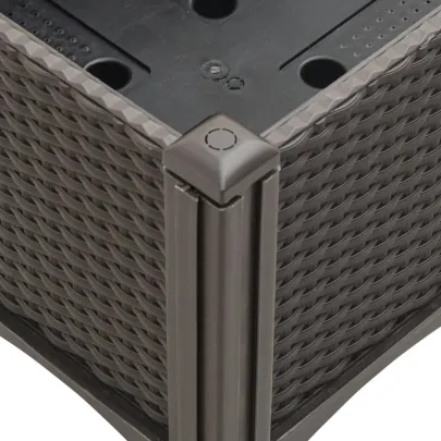 Jardinieră grădină cu picioare - Maro - 160x120x42 cm