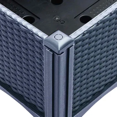 Jardinieră Grădină cu Picioare - Albastru Gri - 200x160x42 cm