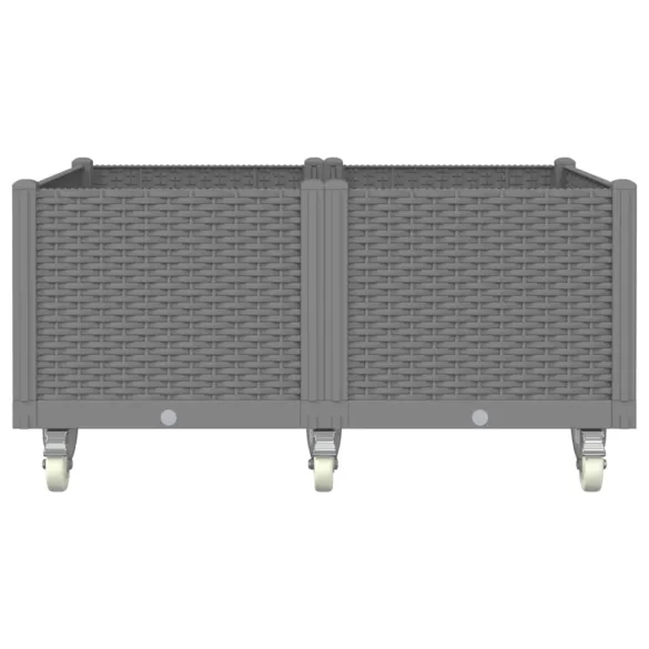 Jardinieră Grădină cu Roți și Rățușcă | Livrare Gratuită