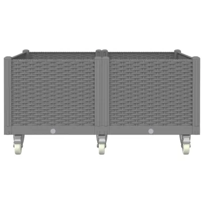 Jardinieră Grădină cu Roți și Rățușcă | Livrare Gratuită