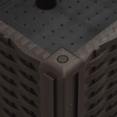 Jardinieră Grădină cu Roți și Rățoi - Maro 80x50x54 cm