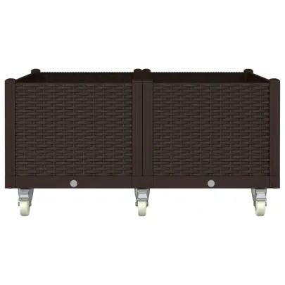 Jardinieră Grădină cu Răzleț și Răzleț - Maro - 100x80x54 cm