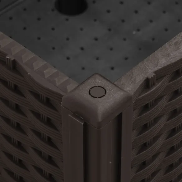 Jardinieră Grădină cu Răzleț și Răzleț - Maro - 100x80x54 cm