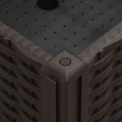 Jardinieră Grădină cu Răzleț și Răzleț - Maro - 100x80x54 cm