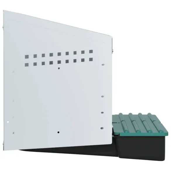 Cuibăr Găini 2 Compartimente - Montat Perete - Oțel Galvanizat