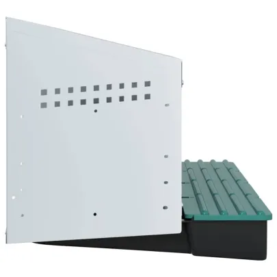 Cuibăr Găini 4 Compartimente Montat pe Perete - Oțel Galvanizat