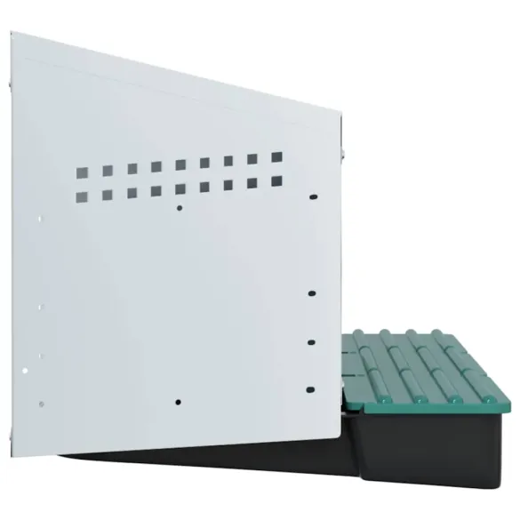 Cuibăr Găini 3 Compartimente - Montat pe Perete - Oțel Galvanizat