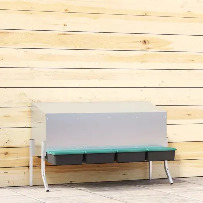 Cuib Găini 3 Compartimente Oțel Galvanizat | Livrare Gratuită