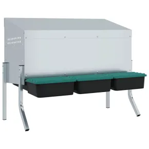 Cuib Găini 3 Compartimente Oțel Galvanizat | Livrare Gratuită 2