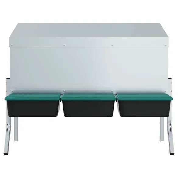 Cuib Găini 3 Compartimente Oțel Galvanizat | Livrare Gratuită