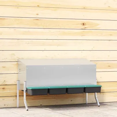 Cuib Găini 4 Compartimente Oțel Galvanizat | Livrare Gratuită