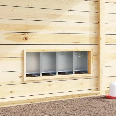 Cuib Găini 4 Compartimente Oțel Galvanizat | Livrare Gratuită