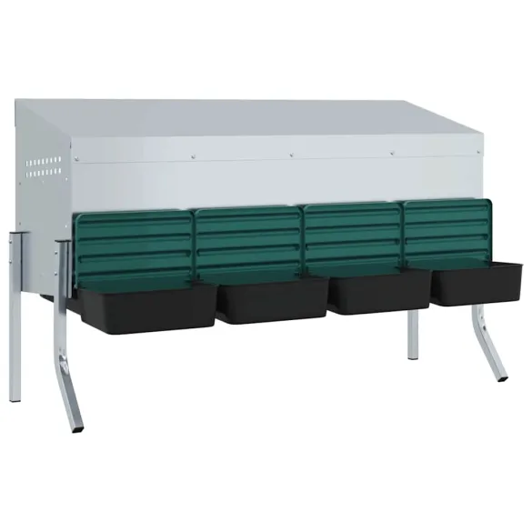 Cuib Găini 4 Compartimente Oțel Galvanizat | Livrare Gratuită