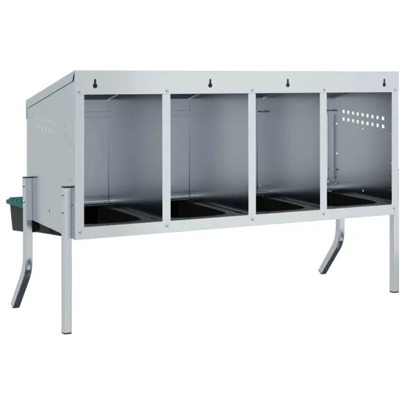 Cuib Găini 4 Compartimente Oțel Galvanizat | Livrare Gratuită