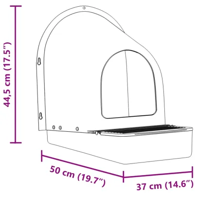 Cuiburi pentru găini montate pe perete - 4 bucăți - Verde