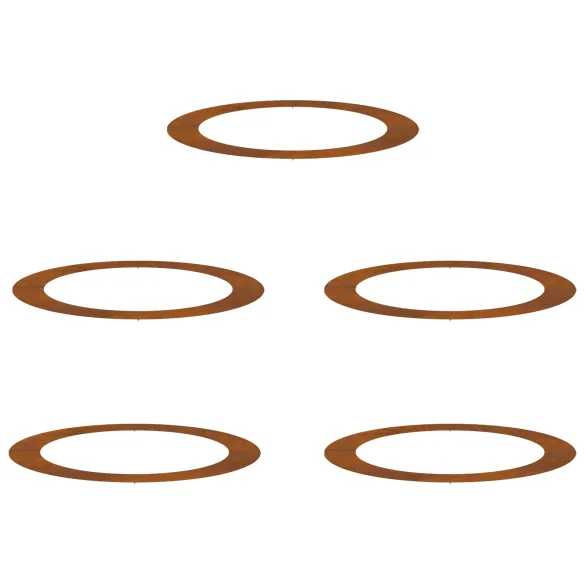 Ghiveci Oțel Corten Mare - Decor Rustic pentru Plantat