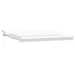Marciză Retractabilă Automată cu LED 5x3 m - Material Alb 2