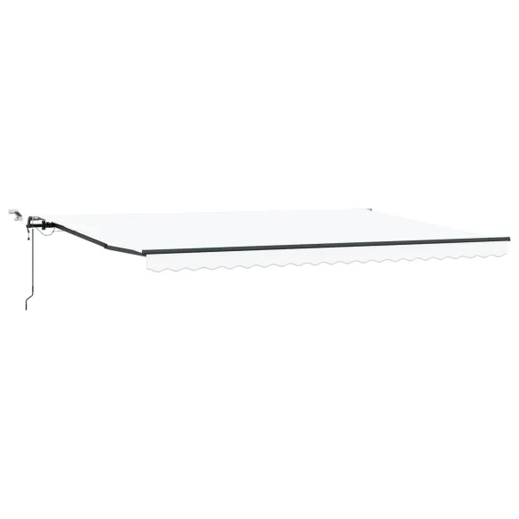 Marchiză Retractabilă Automată cu LED Alb 500x300 cm