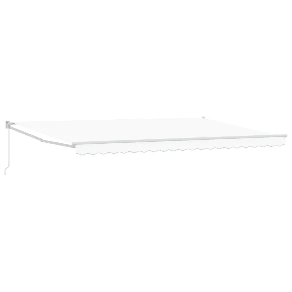 Marchiză Retractabilă Albă 5x3 m - Material de Înlocuire Exterior