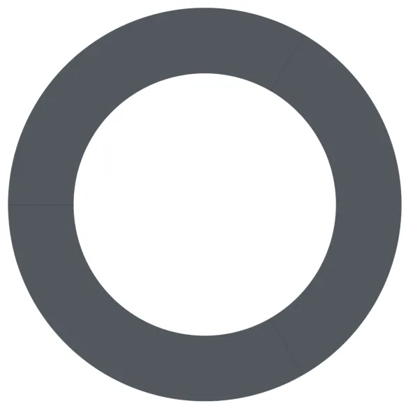 Ghiveci Antracit Metal Mare Rotund pentru Interior/Exterior