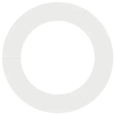 Ghivece Podele Albe Plastic Pliabile - Set 5 Bucăți