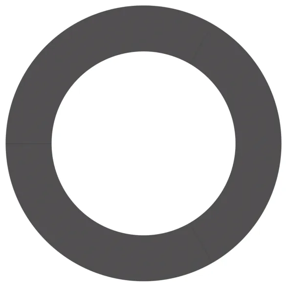 Set Ghivece Plastic Negru 90 cm | 5 Bucăți | Livrare Gratuită