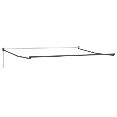 Marchiză Retractabilă Manuală Albă 500x300 cm - Umbră Exterioară